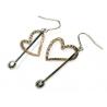 Wholesale 925 Sterling Silver Drop Heart Earrings Jewellery 21 Pairs