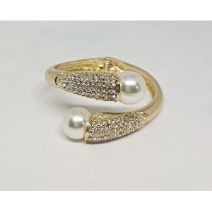 Crystal Bracelet Bangle for Women Gold Silver Color Wedding Bracelets & Bangles Jewelry Gift