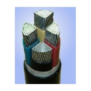 Outdoor Steel Wire Black PVC Insulated Armored Cable 2 AWG Sheathed