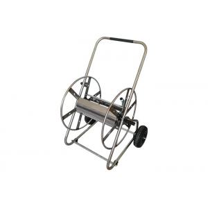 China 1 x 30m Metal Hose Reel Cart , Stainless Steel Garden Hose Reel Cart supplier