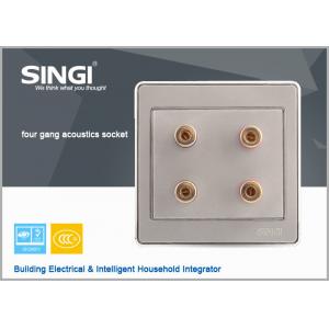 China GNW56BK Popular double 2gang power audio electrical wall socket audio wall socket, supplier