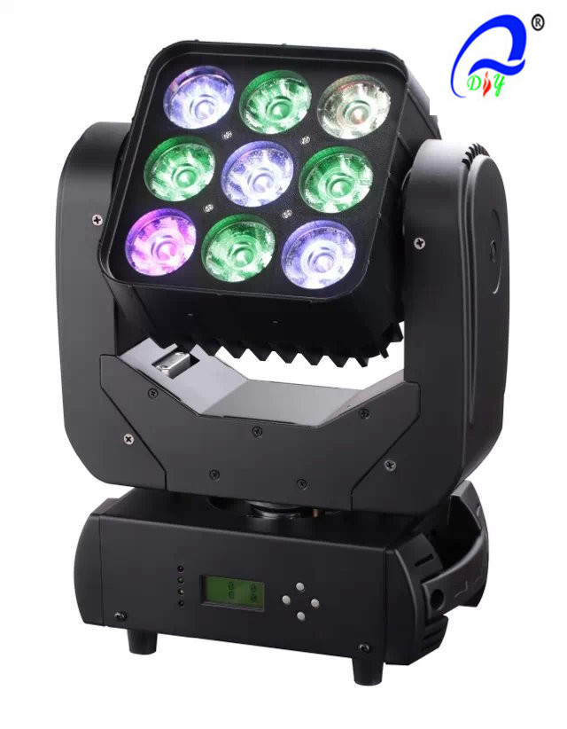 China 9 * 12W RGBW 4-In-1 que move o pixel do efeito 9 do feixe de Sharpy da luz do feixe da matriz do diodo emissor de luz supplier