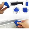 Caulking Tool Kit, Silicon Troweling Smoothly Pad With Old Caulking Stainless Steel Scrapper, Sealant scrapers