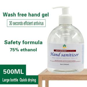 75% Alcohol Antibacterial Hand Sanitizer , Disinfection Washless Hand Gel 16oz