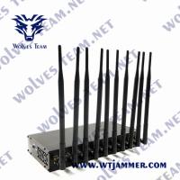China 10 Bands Indoor Cellular Signal Jammer 2g Gsm 3g 4g 5g Lte 50 Meters on sale