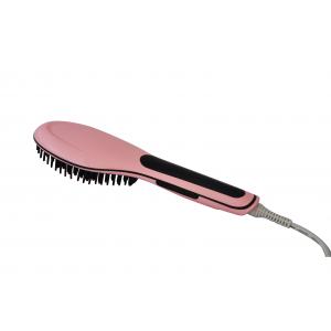 Heat straightening hair brush