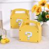China Custom Yellow Question Mark Folding Paper Gift Box wholesale