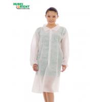 China PP Disposable Lab Coat Medical Non Woven Lab Coat With Snaps For Hostipal on sale