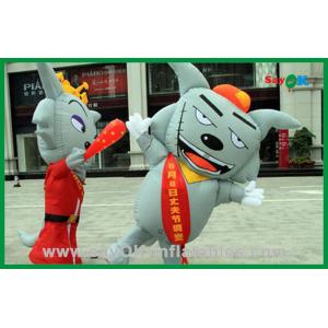 Inflatable Advertising Characters Moving Inflatable Gray Wolf Inflatable Cartoon Characters For Advertising