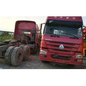 China Diesel Engine Used Tractor Trucks , Howo Tractor Truck6840x2496x3850mm supplier