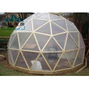 UV Resistant Geodesic Dome Tent With Double PVC Coated Polyester Textile