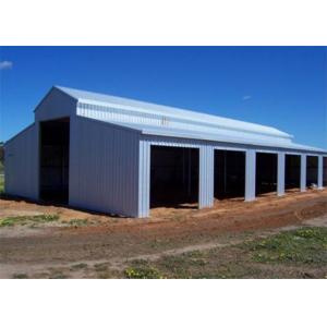 Galvanized Steel Building Barn Kits , Corrugated Sheet Prefab Steel Barn Kits