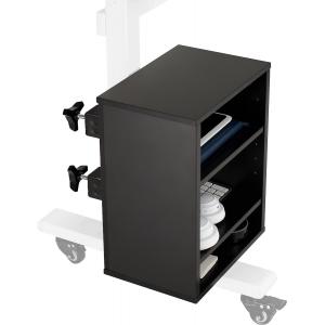 Iron Clamp-on Under Desk Shelving Unit for Organizing Office Supplies and Accessories