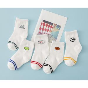 Autumn Knitting Kids Colorful Socks / Kids Sports Socks Soft Hand Feeling