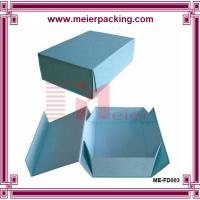 Pantone azul que imprime la carpeta de archivos extensible plegable de la venta al por menor de la caja de regalo del papel gris reciclable en venta