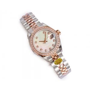 Customized Women Quartz Wrist Watch 1.8cm Band Length Gold Fashion Watches