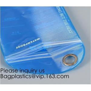 China Reusable Transparent PVC Colored Bubble Zip lockk Bag,Eva/pe/pvc Zip lockk Frosted Biodegradable Clear Cellphone Garment Bag supplier