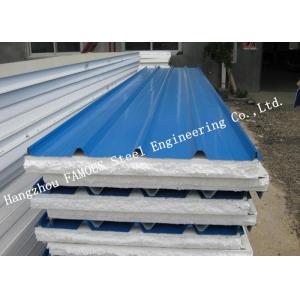 China Light Weight Construction EPS Sandwich Panels Roofing For Cold Room supplier