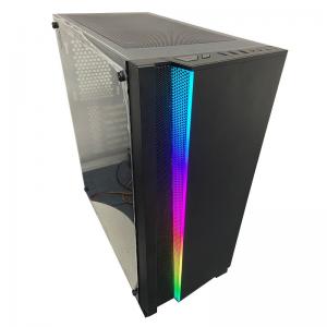 ATX ITX Computer Cabinet RGB Time Tunnel Full Tower Glass PC Case 36cm Radiator