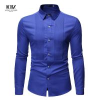 China Oem Odm Casual Business Long Sleeve Designer Black Dress Shirt with Sustainable Fabric on sale