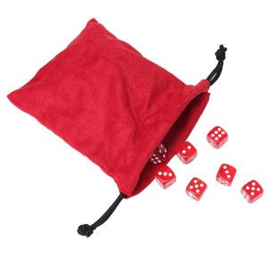 Portable Recycled Red Velvet Gift Bags , Dustproof Velvet Drawstring Purse