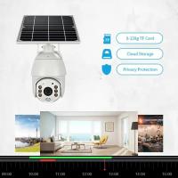 China 1080P 4MP 4G Solar Powered Security Camera IP PTZ With Battery on sale