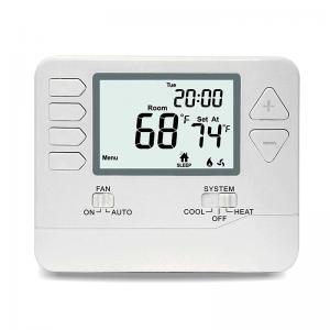 China Digital Home 7 Day Programmable Thermostat With Large LCD Screen Battery Operated supplier