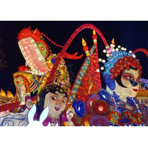 Folk Carving Fabric Lanterns Of Traditional Culture Dramatic Characters Design