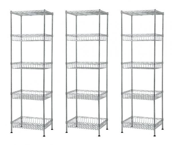 Hotel Front Desk Display Metal Storage Shelves With Large Capacity