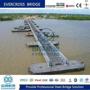 Reusable Floating Pontoon Bridge Inconvenient Traffic For Rivers