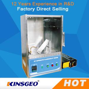 China 400mm * 300mm * 500mm Plastic Flammability Test Chamber / Apparatus , 45°Combustion Flammability Test Equipment wholesale