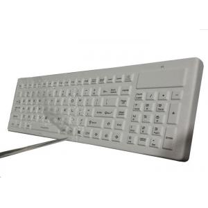 105 Keys Cleanable Metal Computer Keyboard With Nano Silver Antibacterial