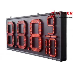China Remote Control IP65 LED Gas Price Signs Gas Station Digital Signage 5000 Cd/m2 supplier
