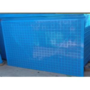 China Blue Round Hole Perimeter Safety Screens 1.2X1.8m For Protection supplier
