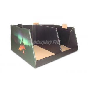 Stylish Rigid Cardboard Counter Display Stands , Black Cardboard Table Top Displays