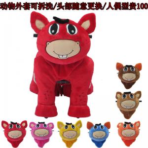 2014 china animal plush toy plush electric toy car for kids