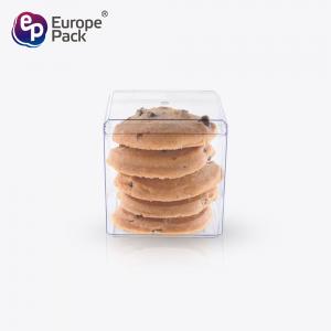 Clear acrylic cube transparent plastic cookie candy box souvenir gift box