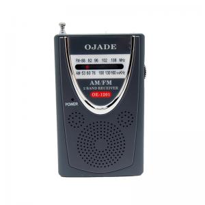 China Built In Speaker AM FM Radio Receiver 108MHZ 50 DB Portable Radio Mini Pocket supplier