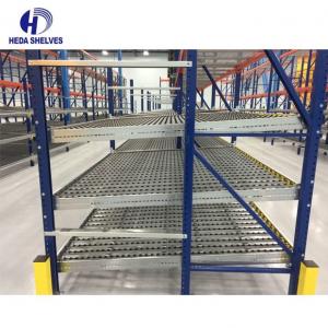 Carton Gravity Flow Racking System Storage In Warehouse