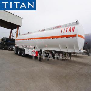 China TITAN 40000-45000L diesel fuel storage tanker trailer manufacturers supplier