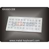 China IP65 Rated Desktop Metallic Ruggedized keyboard metal with 43 Super Size Keys wholesale