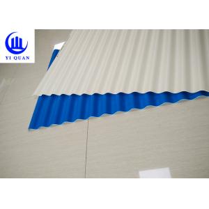 China Anti Corrosion PVC Roof Tiles Heat Insulation 219mm Pitch Tile Sheet supplier