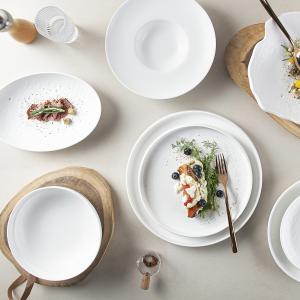 Household Ceramic Bowls And Plates Porcelain Dinner Set Tableware