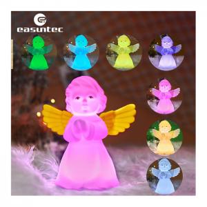 OEM Multicolor Silicone Night Light Angel Shape Adjustable Brightness