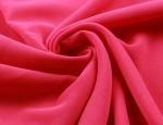 Red shiny chiffon fabric for evening dress