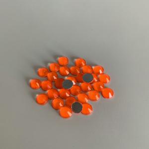 Anti Corrosion Neon Rhinestones Crystal / Glass / Flat Bottom Beads Material