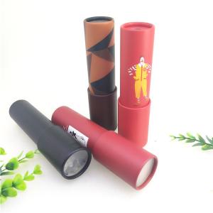 China CMYK Color Cardboard Cylinder Packaging / Custom Paper Crystal Ball Kaleidoscope Kids Tube supplier