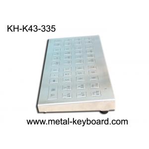 China IP65 Rate Ruggedized Keyboard for Charging Kiosk , Stainless Steel Keyboard supplier