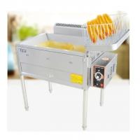 China Automatic Fryer Machine Commercial Large Capacity Single Cylinder Fryer, French Fries Chicken Leg Fryer on sale