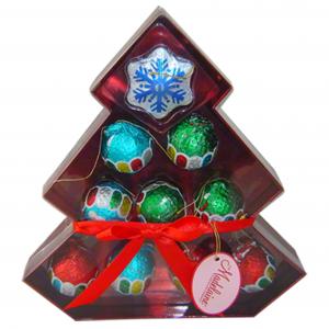 Tree Shape Food Gift Box Packaging Rigid Luxury Chocolate Gift Box